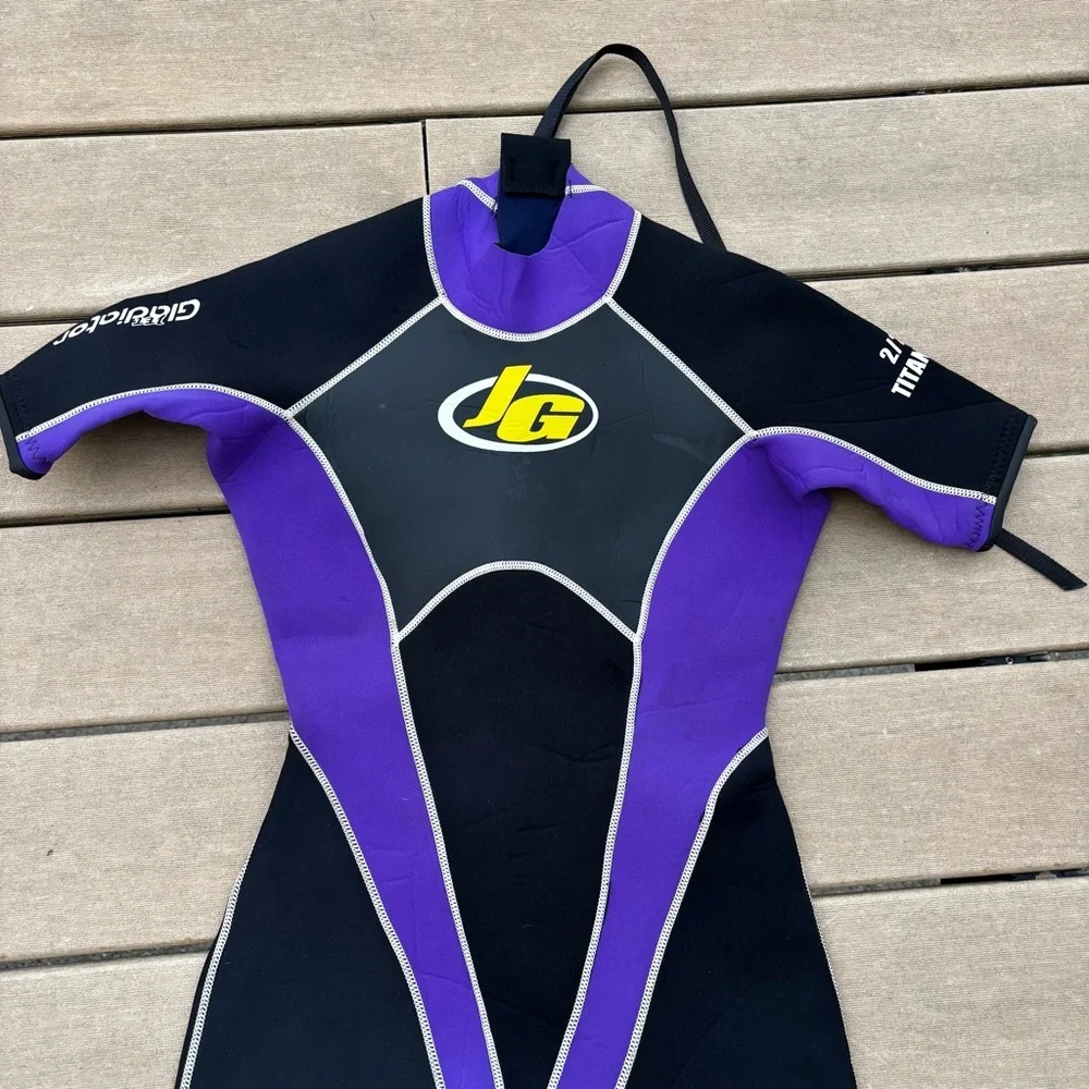 Jet Gladiator Wetsuit‎ women’s Size M Diving Scuba Black Swimming suit Short USA